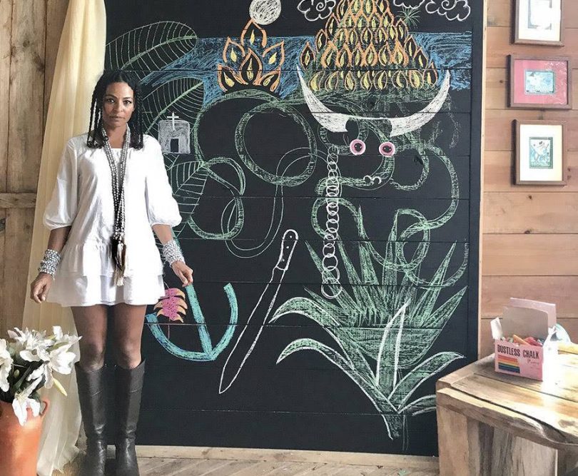 Chalk Artist Kristie Stephenson Brings Caribbean Folklore to Life at Island SPACE Caribbean Museum