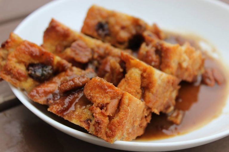 Chef Noel Cunningham Pecan Caramel Bread Pudding Recipe