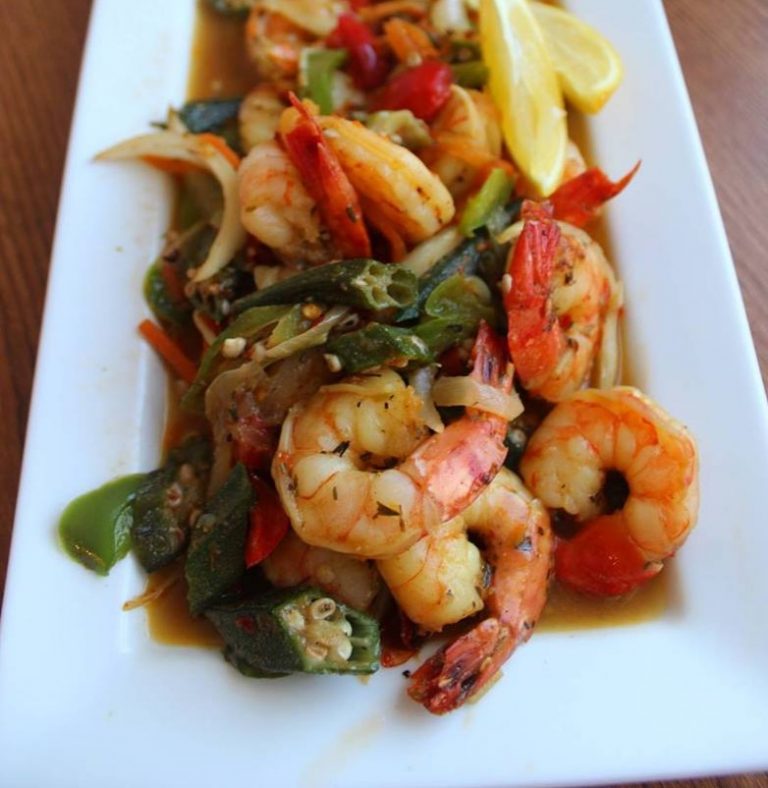 Chef Noel Cunningham Steamed Shrimp with Okra Recipe
