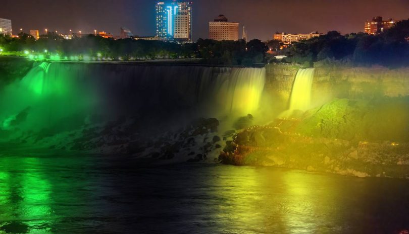 Colors of Jamaica to Light Niagara Falls in Canada