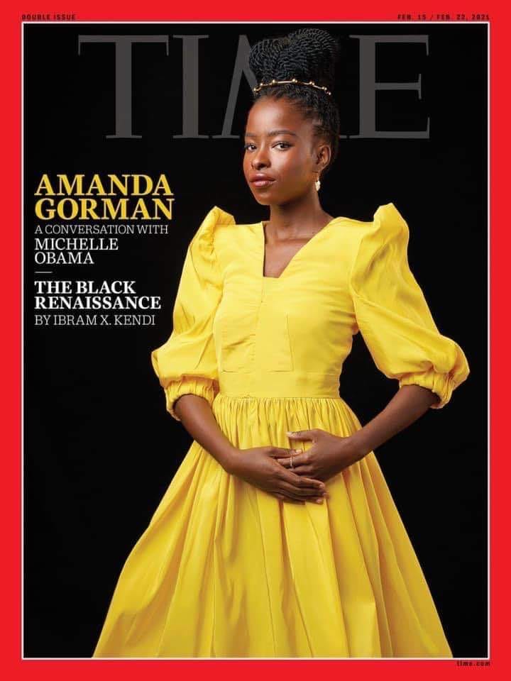 Dress Worn by Amanda Gorman on Time Magazine Cover from Fashion