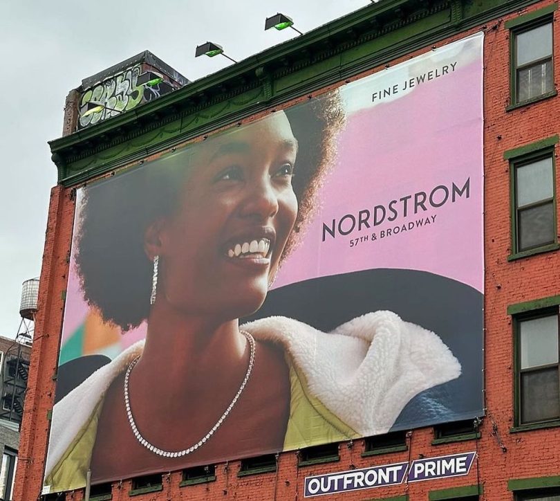 Former Miss Universe Jamaica Features on Billboard in New York SoHo Community