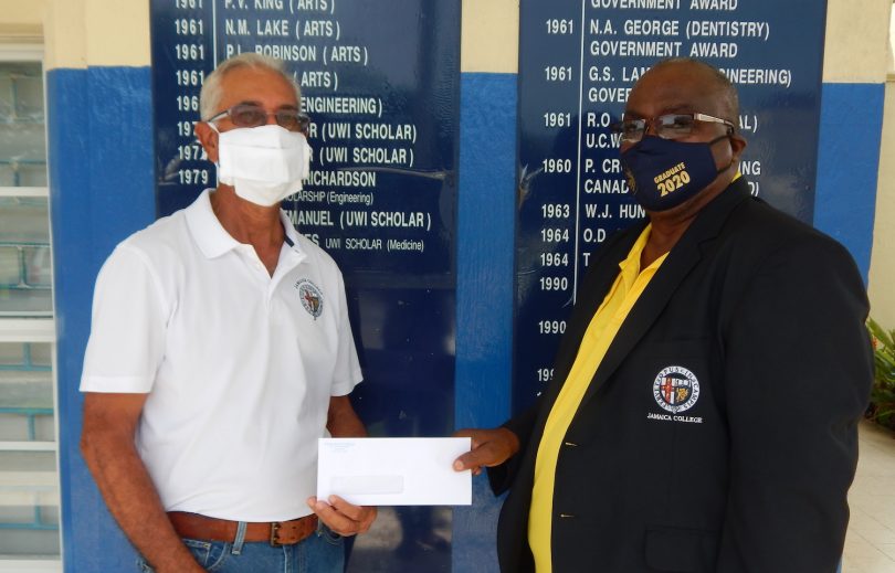 Jamaica College Old Boys Association of Florida Donates US$12000 to Help School during COVID-19 Pandemic