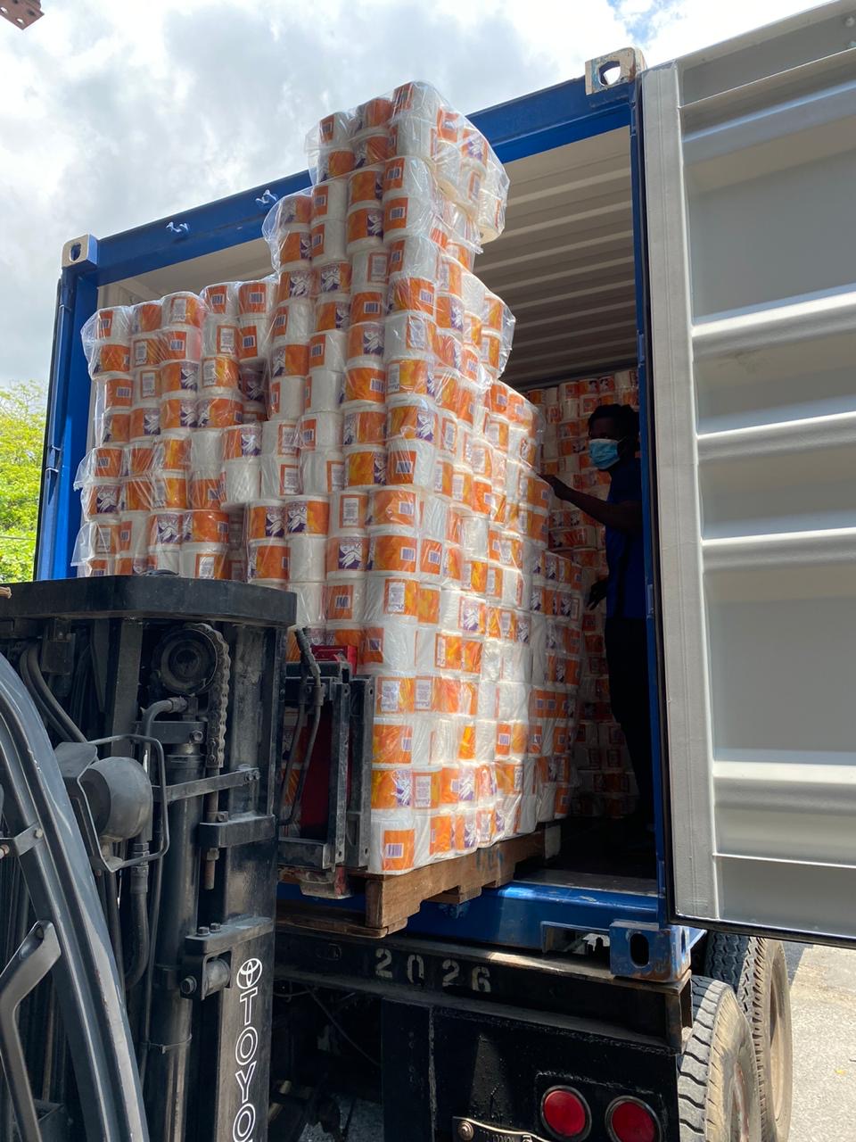 Jamaica Makes History Sending Its First Shipment of Toilet Paper To The