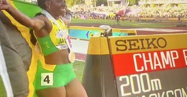 Jamaica Shericka Jackson Wins the World Championships Women's 200m