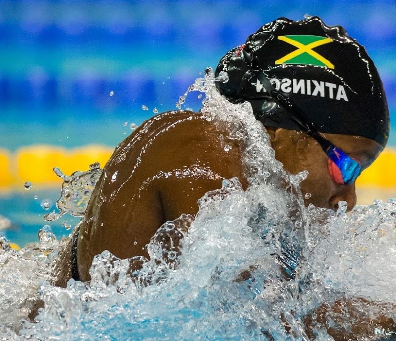 Jamaican Alia Atkinson Wins Gold Medal in Women’s 50-Meter Breaststroke at World Cup