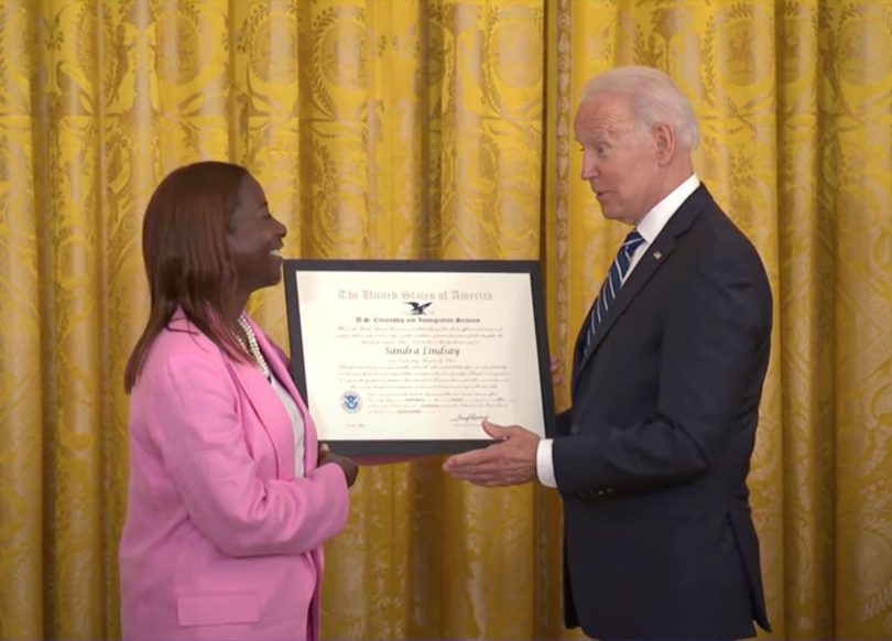 Jamaican American Nurse Who Was First In The USA To Be Vaccinated Honored By President