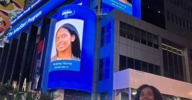 Jamaican-Born Scholar Featured on Billboard in New York Times Square - Victoria Horne