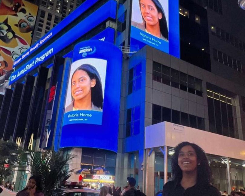 Jamaican-Born Scholar Featured on Billboard in New York Times Square - Victoria Horne