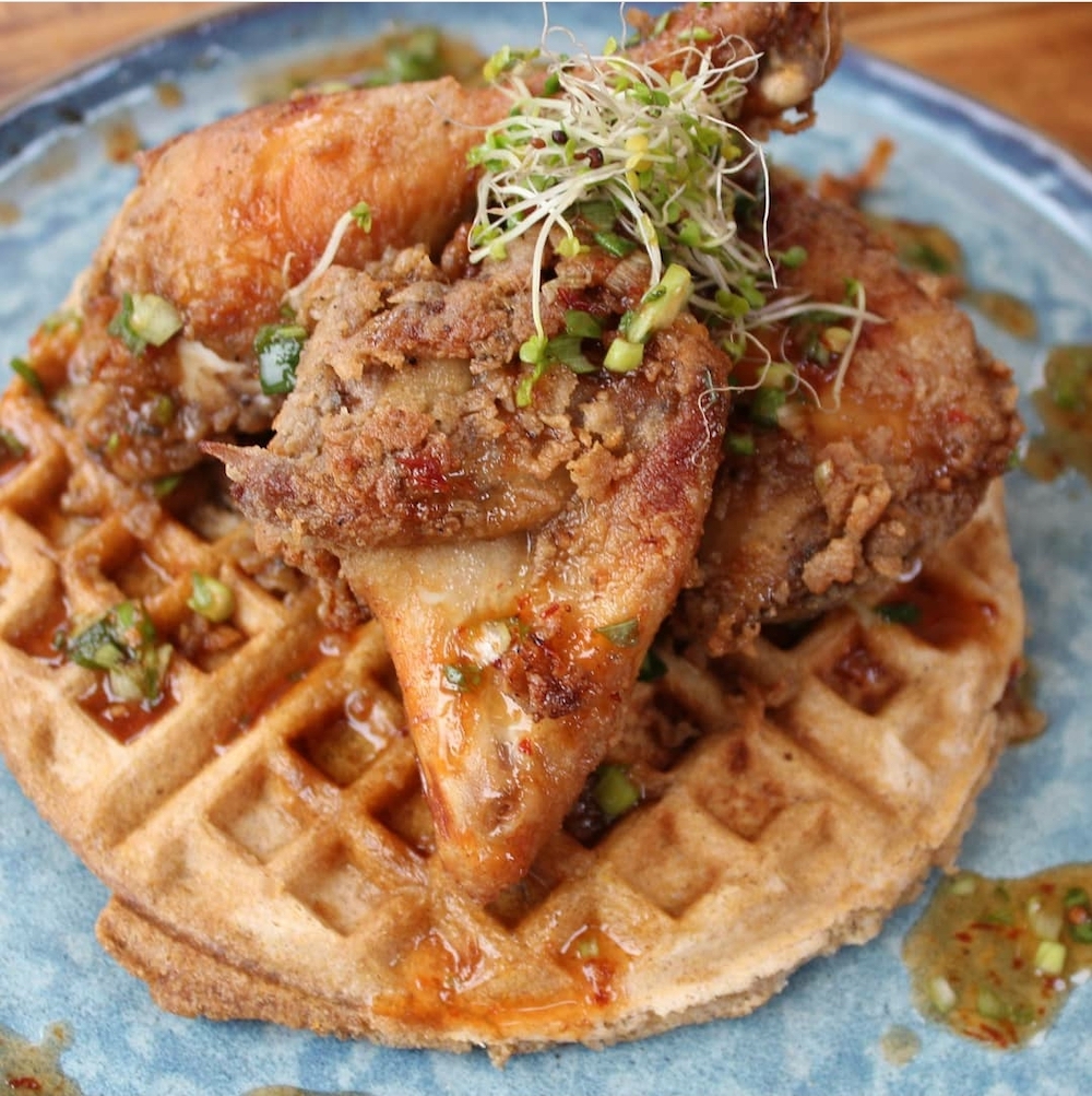 Jamaican Canadian Chef Author Noel Cunningham Fried Chicken With Waffles