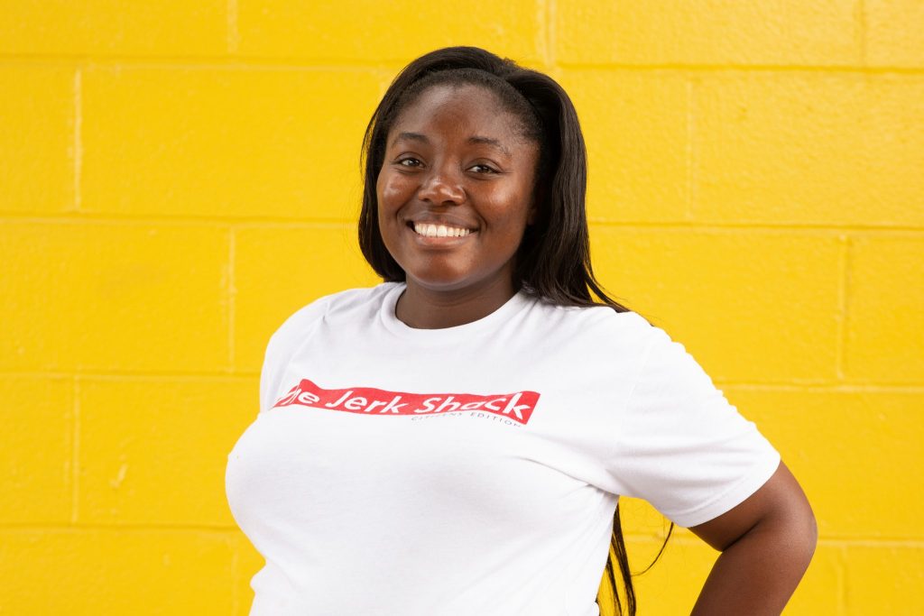 Jamaican Chef Nicole Blaque is the owner of The Jerk Shack Restaurant and Mi Roti