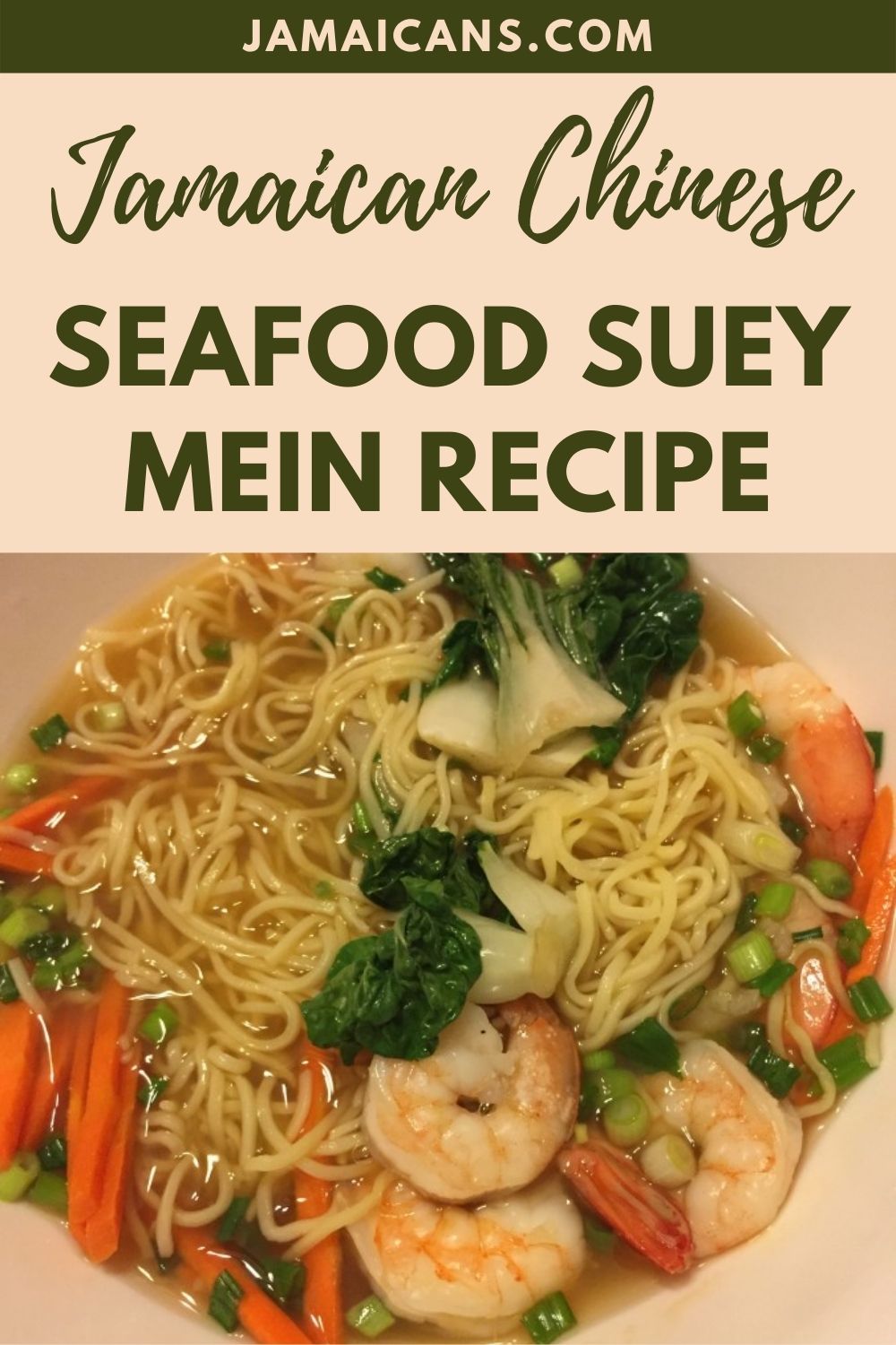 Jamaican Chinese Seafood Suey Mein Recipe Jamaicans and Jamaica