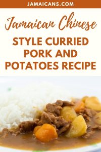 Jamaican Chinese Style Curried Pork And Potatoes Recipe