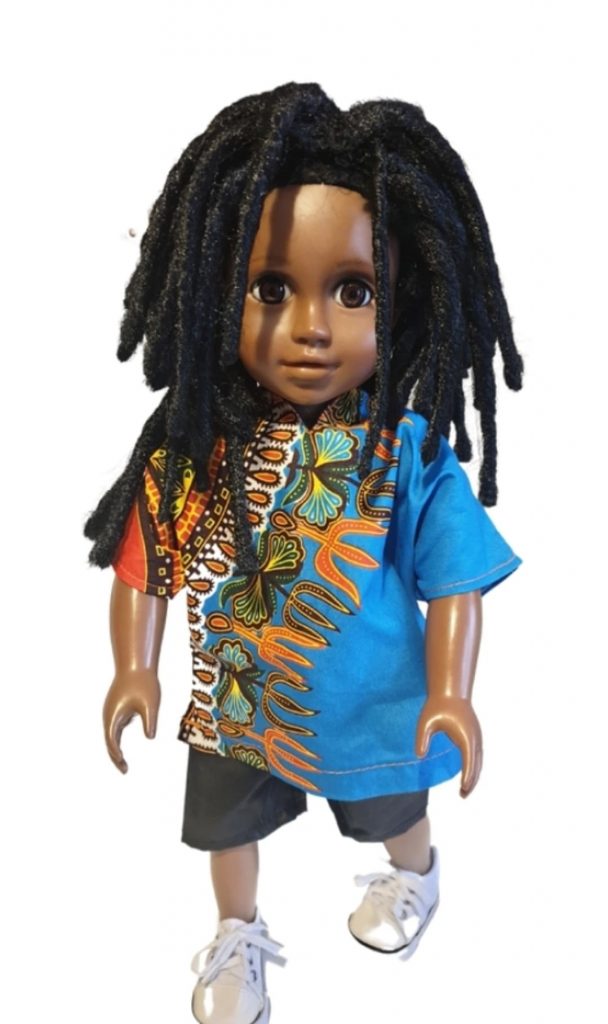 Black dolls store with dreadlocks