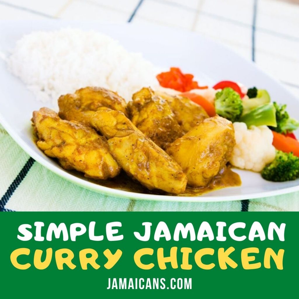 Jamaican Curry Chicken recipe pin