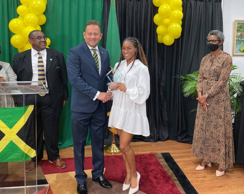 Jamaican Olympian Briana Williams Honored by Jamaica Consulate General