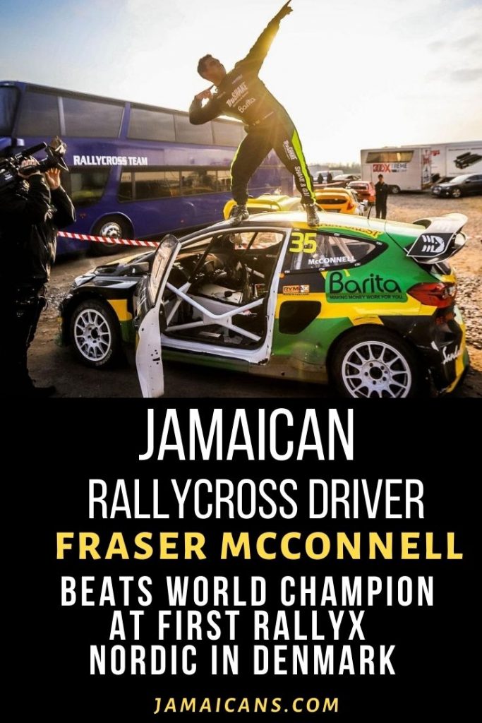 Jamaican Rallycross Driver Fraser McConnell Beats World Champion at First RallyX Nordic in Denmark pin
