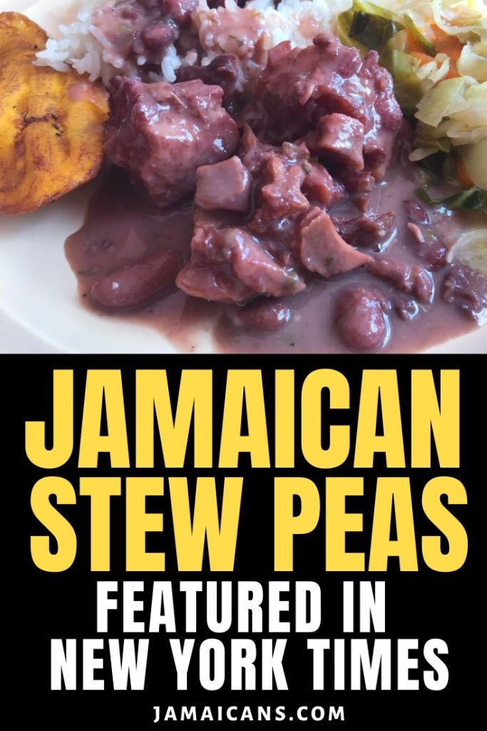 Jamaican Stew Peas Featured in New York Times - PIN