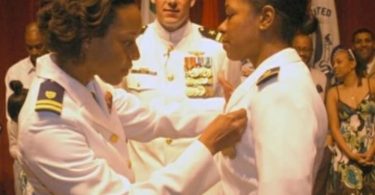 Jamaican-born Jeanine McIntosh Menze Who Made History As The US Coast Guard First Black Woman Pilot Helps Another Black Woman To Make Her Mark