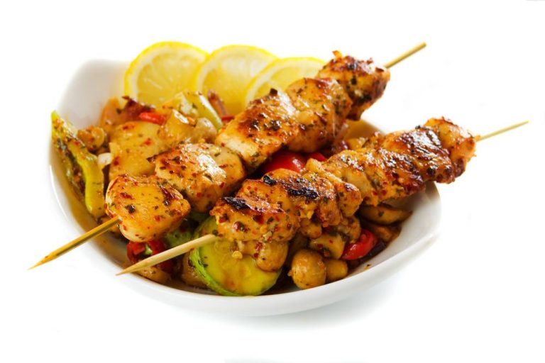 Jerk Chicken Kebabs on the Grill