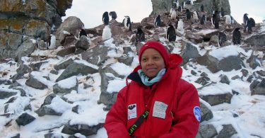 Judith Falloon-Reid - First Jamaican Woman to Antarctica launches exhibition virtually this weekend - PENGUINS