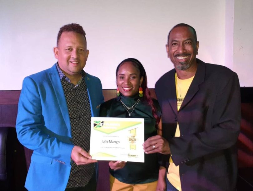 Julie Mango Presented with Best Jamaican Social Media Personality Award