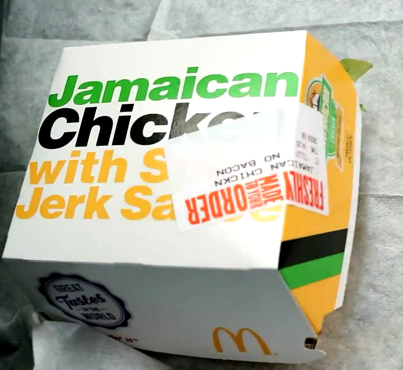 McDonalds Jamaican Chicken with Spicy Jerk Sauce