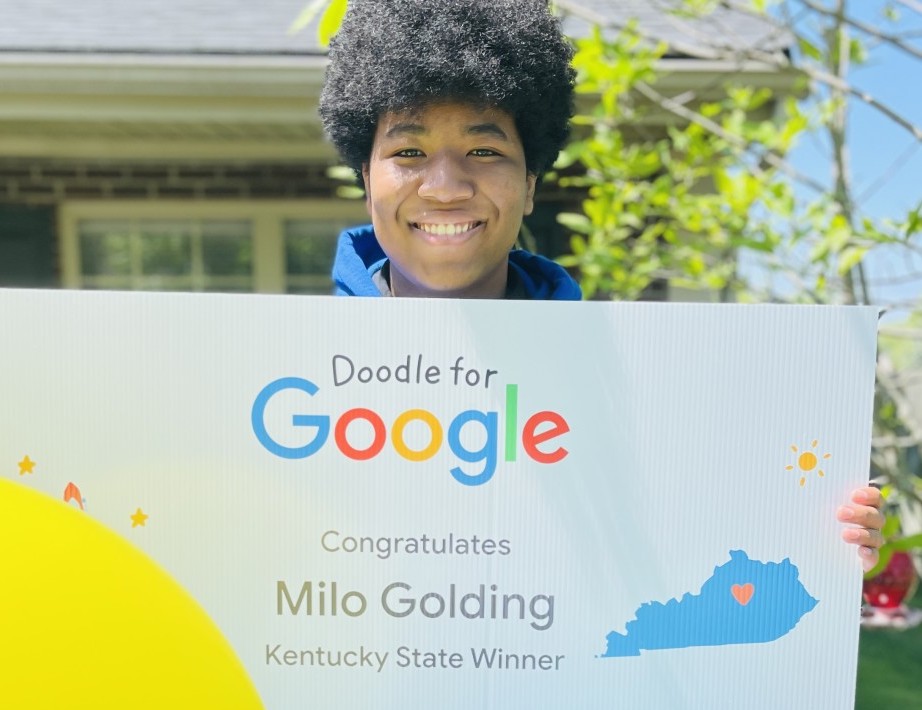 Milo Golding Student of Jamaican Descent in Kentucky Wins 2021 Doodle for Google