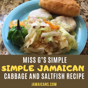 Miss G Simple Jamaican Cabbage and Saltfish Recipe