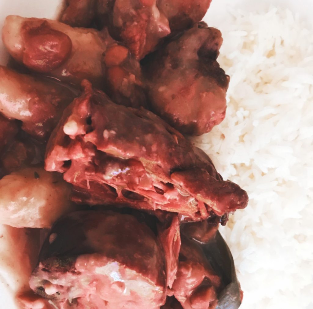 Miss G Simple Non-Pork Jamaican Stew Peas Recipe Smoked Turkey neck