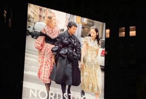 Model of Jamaican Descent Featured in Nordstrom 2019 Fall Campaign Seen on Nee York City Billboard