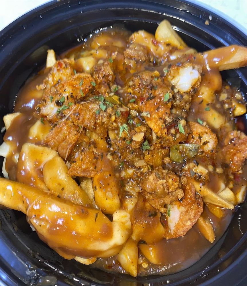 Popcorn Shrimp Poutine