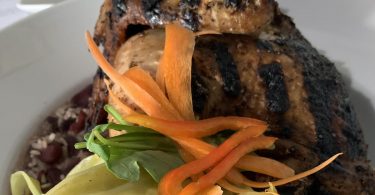 Port Antonio Bistro New Jamaican Restaurant Opens In Atlanta Georgia Rice and peas and jerk chicken