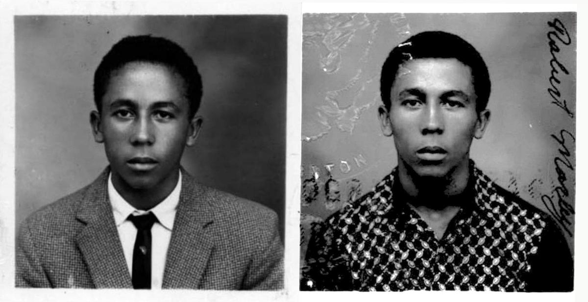 Rare Bob Marley Passport Photos - both