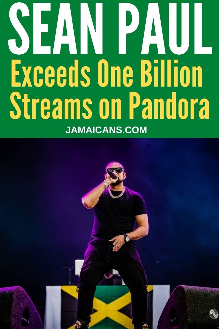 Sean Paul Exceeds 1 Billion Streams on Pandora PIN