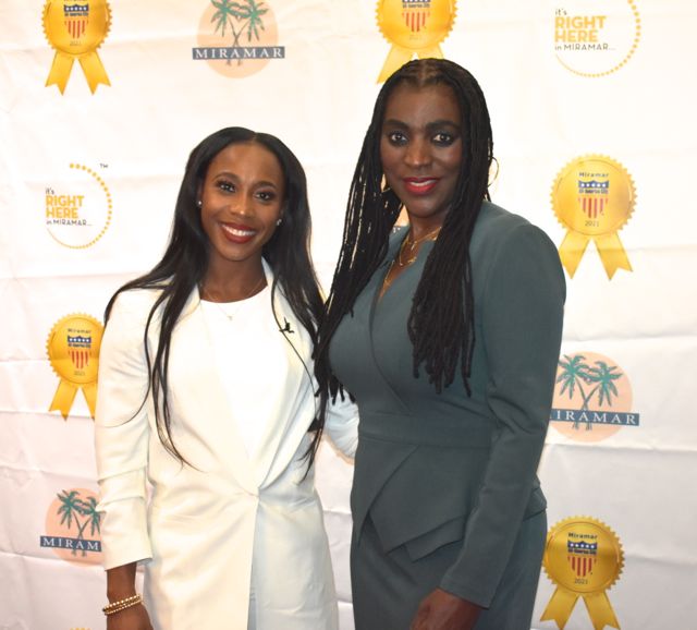 Photo Highlights 'Key to City' for FraserPryce, who Captivated at Pocket Rocket Foundation Red