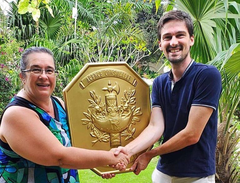 Sophie Grizzle Roumel has been installed as the French governments representative in Negril Jamaica second only to the ambassador himself