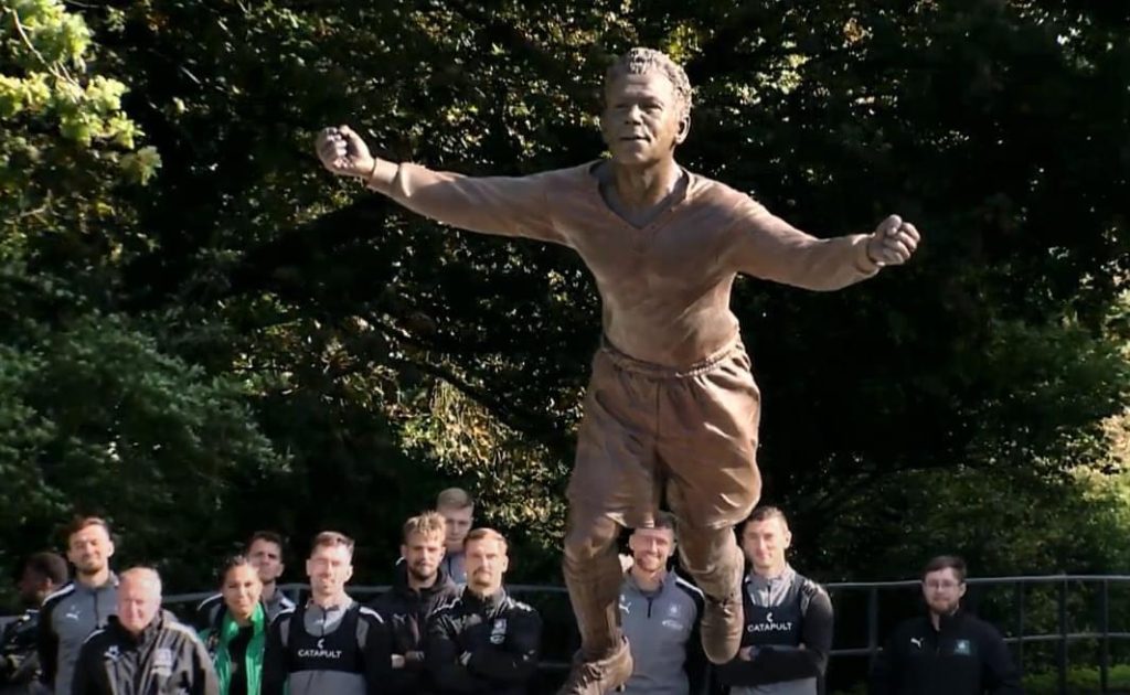 Statue of Jack Leslie First-Ever Black British-Jamaican Football Player Unveiled