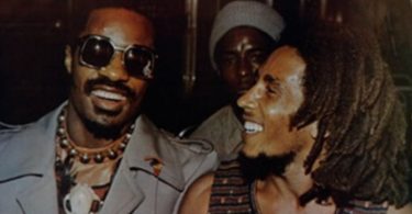 Stevie Wonder performs with Bob Marley and The Wailers