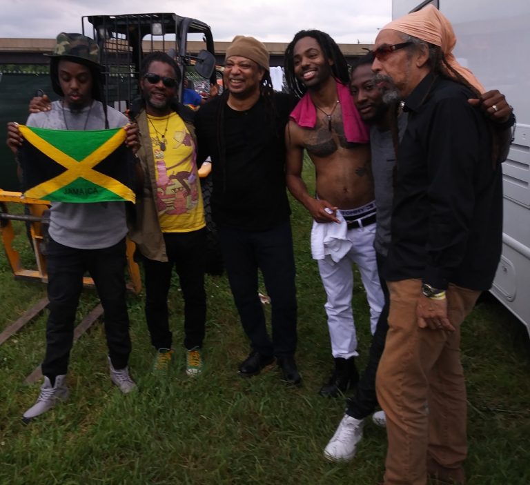 Third World and New Kingston backstage Jerk Festival DC 2018