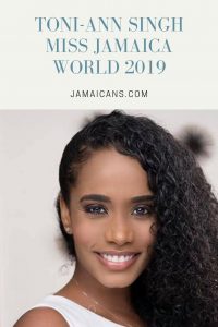 Toni-Ann Singh Crowned Miss Jamaica World 2019 pnt