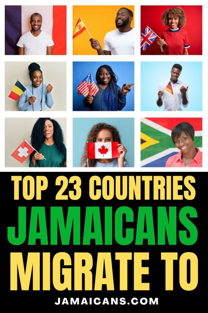 Top 23 landen Jamaicanen emigreren naar -PIN