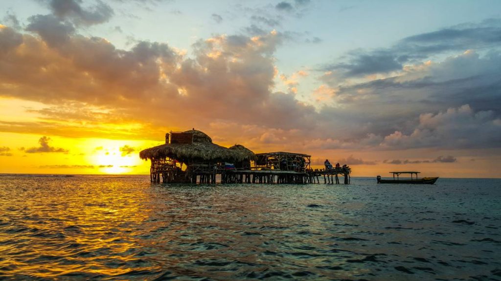 Two Jamaican Floating Bars - Floyds Pelican Bar