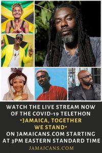 Watch The Live Stream NOW of the COVID-19 Telethon Jamaica Together We Stand on Jamaicans.com