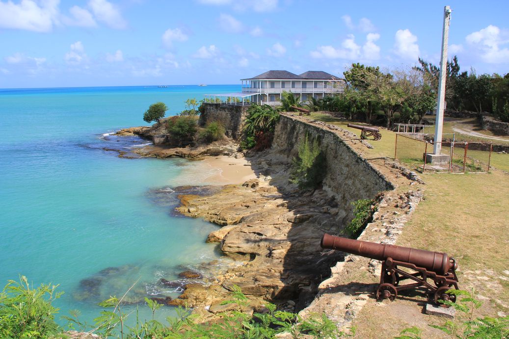 Cannon from historic Antigua and Barbuda