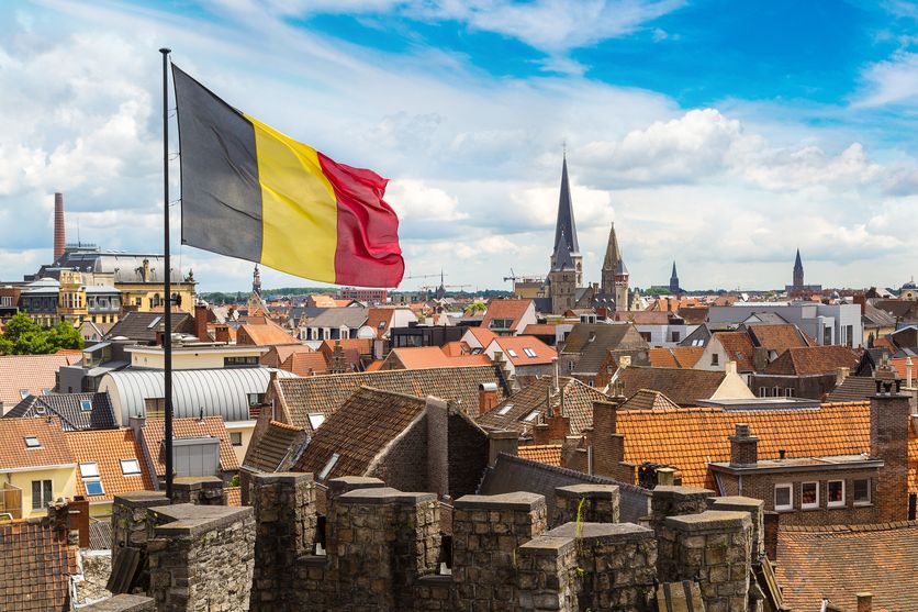 Belgium skyline