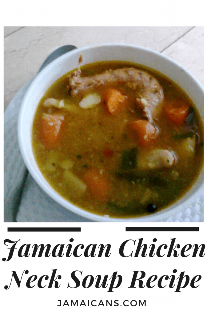 Jamaican Chicken Neck Soup