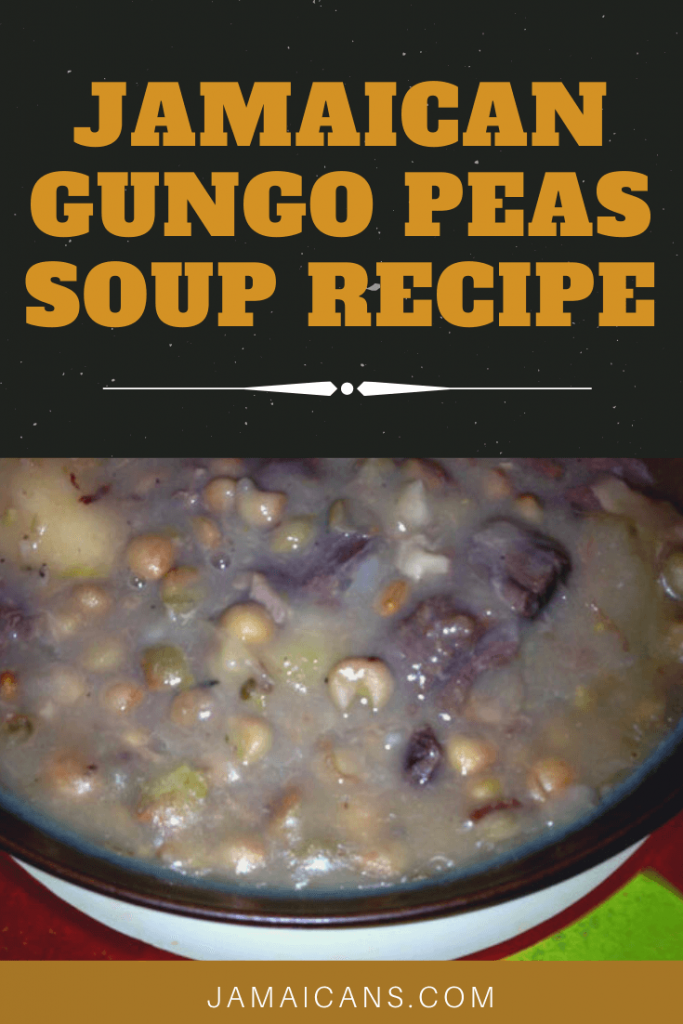 Jamaican Gungo Peas Soup Recipe