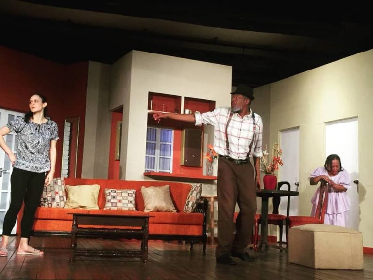 Maas Mat Comes to town new play by Basil Dawkins