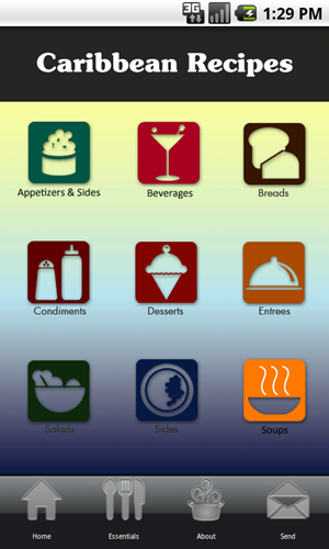 Caribbean Recipes Android App